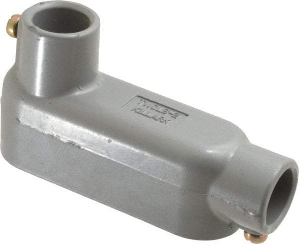 Hubbell Killark - Form Set Screw, LB Body, 3/4" Trade, EMT Aluminum Conduit Body - Oval, 5-3/4" OAL, 7 cc Capacity - Industrial Tool & Supply