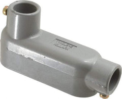 Hubbell Killark - Form Set Screw, LB Body, 3/4" Trade, EMT Aluminum Conduit Body - Oval, 5-3/4" OAL, 7 cc Capacity - Industrial Tool & Supply