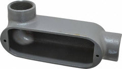 Hubbell Killark - Form 35, LL Body, 1-1/4" Trade, IMC, Rigid Malleable Iron Conduit Body - Oval, 8-1/8" OAL, 32 cc Capacity, Hazardous & Wet Locations - Industrial Tool & Supply