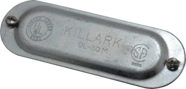 Hubbell Killark - 1" Trade, Steel Conduit Body Cover Plate - Use with Form 35 Conduit Bodies, Form 85 Conduit Bodies - Industrial Tool & Supply