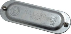 Hubbell Killark - 1" Trade, Steel Conduit Body Cover Plate - Use with Form 35 Conduit Bodies, Form 85 Conduit Bodies - Industrial Tool & Supply