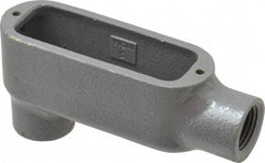 Hubbell Killark - Form 35, LB Body, 1/2" Trade, IMC, Rigid Malleable Iron Conduit Body - Oval, 4-17/32" OAL, 4 cc Capacity, Hazardous & Wet Locations - Industrial Tool & Supply