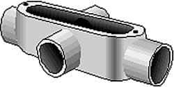 Hubbell Killark - Form 35, X Body, 2" Trade, IMC, Rigid Malleable Iron Conduit Body - Oval, 11-5/8" OAL, 70 cc Capacity, Hazardous & Wet Locations - Industrial Tool & Supply