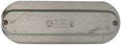 Hubbell Killark - 2-1/2" & 3" Trade, Steel Conduit Body Cover Plate - Use with Form 35 Conduit Bodies, Form 85 Conduit Bodies - Industrial Tool & Supply
