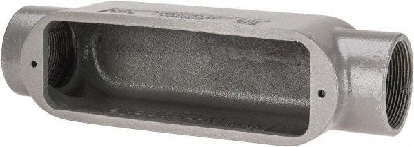 Hubbell Killark - Form 35, C Body, 2" Trade, IMC, Rigid Malleable Iron Conduit Body - Oval, 11-7/8" OAL, 70 cc Capacity, Hazardous & Wet Locations - Industrial Tool & Supply
