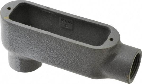 Hubbell Killark - Form 35, LB Body, 3/4" Trade, IMC, Rigid Malleable Iron Conduit Body - Oval, 5-3/4" OAL, 7 cc Capacity, Hazardous & Wet Locations - Industrial Tool & Supply