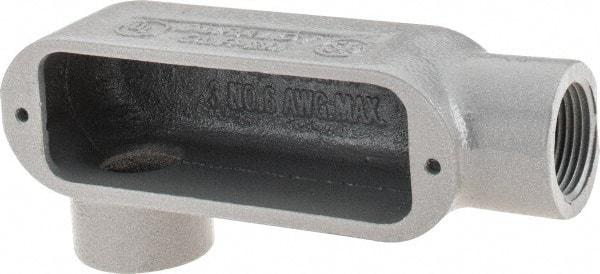 Hubbell Killark - Form 35, LR Body, 3/4" Trade, IMC, Rigid Malleable Iron Conduit Body - Oval, 5-3/8" OAL, 7 cc Capacity, Hazardous & Wet Locations - Industrial Tool & Supply