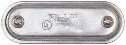 Hubbell Killark - 1" Trade, Steel Conduit Body Cover Plate - Use with Form 7 Conduit Bodies - Industrial Tool & Supply