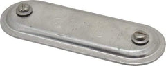 Hubbell Killark - 1" Trade, Aluminum Conduit Body Cover Plate - Use with Form 7 Conduit Bodies - Industrial Tool & Supply