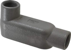 Hubbell Killark - Form 7, LB Body, 1" Trade, IMC, Rigid Iron Conduit Body - Oval, 6-5/16" OAL, 11 cc Capacity, Gray, Hazardous & Wet Locations - Industrial Tool & Supply