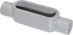 Hubbell Killark - Form 7, C Body, 1/2" Trade, IMC, Rigid Iron Conduit Body - Oval, 5-1/2" OAL, 4 cc Capacity, Gray, Hazardous & Wet Locations - Industrial Tool & Supply