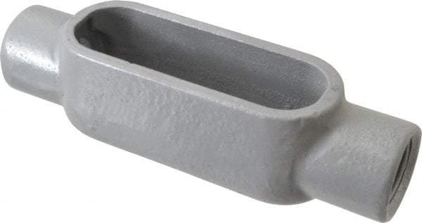 Hubbell Killark - Form 7, C Body, 3/4" Trade, IMC, Rigid Iron Conduit Body - Oval, 6-3/16" OAL, 7 cc Capacity, Gray, Hazardous & Wet Locations - Industrial Tool & Supply
