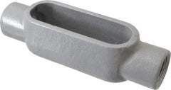 Hubbell Killark - Form 7, C Body, 3/4" Trade, IMC, Rigid Iron Conduit Body - Oval, 6-3/16" OAL, 7 cc Capacity, Gray, Hazardous & Wet Locations - Industrial Tool & Supply