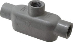 Hubbell Killark - Form 7, TB Body, 3/4" Trade, IMC, Rigid Iron Conduit Body - Oval, 6-5/16" OAL, 9-1/2 cc Capacity, Gray, Hazardous & Wet Locations - Industrial Tool & Supply