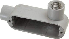 Hubbell Killark - Form 85, LR Body, 1/2" Trade, IMC, Rigid Aluminum Conduit Body - Oval, 4-5/8" OAL, 4 cc Capacity, Hazardous & Wet Locations - Industrial Tool & Supply