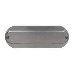 Hubbell Killark - 2-1/2" & 3" Trade, Aluminum Conduit Body Cover Plate - Use with Form 35 Conduit Bodies, Form 85 Conduit Bodies - Industrial Tool & Supply