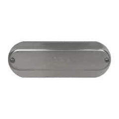 Hubbell Killark - 2-1/2" & 3" Trade, Aluminum Conduit Body Cover Plate - Use with Form 35 Conduit Bodies, Form 85 Conduit Bodies - Industrial Tool & Supply