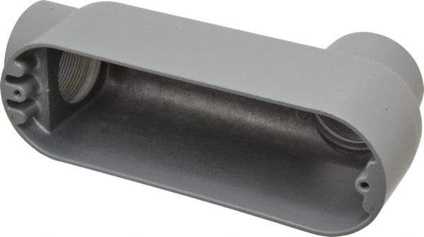 Hubbell Killark - Form 85, LB Body, 2" Trade, IMC, Rigid Aluminum Conduit Body - Oval, 10 & 18-1/8" OAL, 70 cc Capacity, Hazardous & Wet Locations - Industrial Tool & Supply