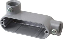 Hubbell Killark - LL Body, 1/2" Trade, EMT Aluminum Conduit Body - Oval, 4-3/8" OAL, Dry Locations - Industrial Tool & Supply