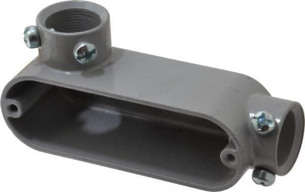 Hubbell Killark - LL Body, 3/4" Trade, EMT Aluminum Conduit Body - Oval, 5-1/8" OAL, Dry Locations - Industrial Tool & Supply