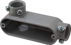 Hubbell Killark - LL Body, 3/4" Trade, EMT Aluminum Conduit Body - Oval, 5-1/8" OAL, Dry Locations - Industrial Tool & Supply