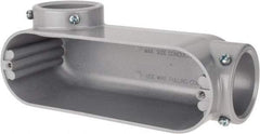 Hubbell Killark - LL Body, 2" Trade, EMT Aluminum Conduit Body - Oval, 9-7/32" OAL, Dry Locations - Industrial Tool & Supply