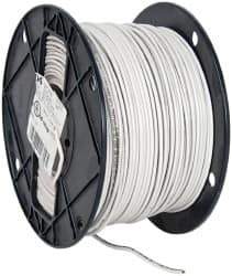 Southwire - THHN/THWN, 14 AWG, 15 Amp, 500' Long, Solid Core, 1 Strand Building Wire - White, Thermoplastic Insulation - Industrial Tool & Supply