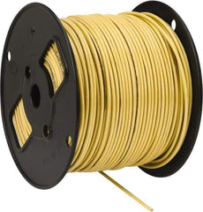 Southwire - THHN/THWN, 12 AWG, 20 Amp, 500' Long, Solid Core, 1 Strand Building Wire - Yellow, Thermoplastic Insulation - Industrial Tool & Supply