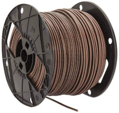 Southwire - THHN/THWN, 12 AWG, 20 Amp, 500' Long, Solid Core, 1 Strand Building Wire - Brown, Thermoplastic Insulation - Industrial Tool & Supply