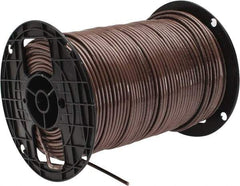 Southwire - THHN/THWN, 10 AWG, 30 Amp, 500' Long, Solid Core, 1 Strand Building Wire - Brown, Thermoplastic Insulation - Industrial Tool & Supply