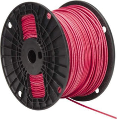 Southwire - THHN/THWN, 14 AWG, 15 Amp, 500' Long, Stranded Core, 19 Strand Building Wire - Red, Thermoplastic Insulation - Industrial Tool & Supply