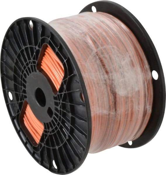 Southwire - THHN/THWN, 14 AWG, 15 Amp, 500' Long, Stranded Core, 19 Strand Building Wire - Orange, Thermoplastic Insulation - Industrial Tool & Supply