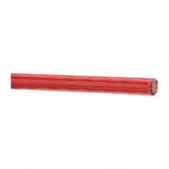 Southwire - THHN/THWN, 6 AWG, 55 Amp, 500' Long, Stranded Core, 19 Strand Building Wire - Red, Thermoplastic Insulation - Industrial Tool & Supply