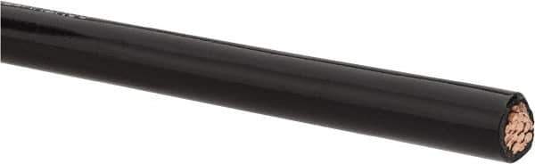 Southwire - THHN/THWN, 2 AWG, 95 Amp, 500' Long, Stranded Core, 19 Strand Building Wire - Black, Thermoplastic Insulation - Industrial Tool & Supply