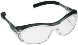 3M - Clear Lenses, Framed Welding Glasses - Anti-Fog, Scratch Resistant, Gray Polycarbonate Frame, Adjustable Temples, Size Universal, Over the Glasses - Industrial Tool & Supply