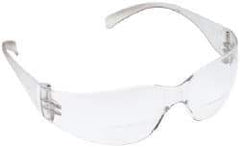 3M - +2.5, Clear Lenses, Anti-Fog, Framed Magnifying Safety Glasses - UV Protection, Clear Polycarbonate Frame, ANSI Z.87.1-2010 - Industrial Tool & Supply