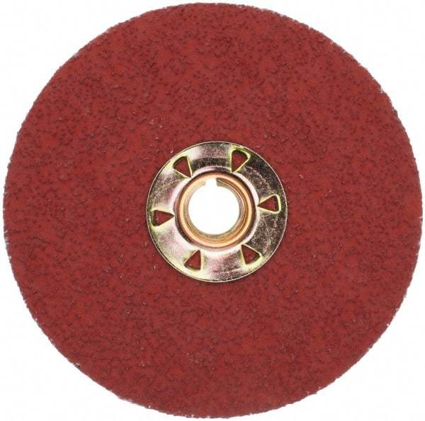 3M - 4-1/2" Diam 36 Grit Fiber Disc - Very Coarse Grade, Ceramic, 13,300 Max RPM, Series 987C - Industrial Tool & Supply