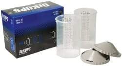 DeVilbiss - Paint Sprayer Reusable Sleeve - Reusable Sleeve and Lids, 2 Pack, Compatible with Siphon and Gravity Spray Guns - Industrial Tool & Supply