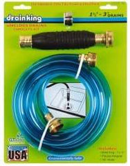 Made in USA - For 1-1/2 to 3 Inch Pipe, 6-3/8 Inch Cable Length, Handheld, Manual and Hand Drain Cleaner - Rubber Drum - Industrial Tool & Supply