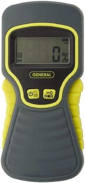 General - Pinless Moisture Meter - Digital LCD Display, Accurate to ±2.5% - Industrial Tool & Supply