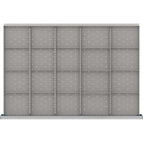 LISTA - 20-Compartment Drawer Divider Layout for 3.15" High Drawers - Industrial Tool & Supply