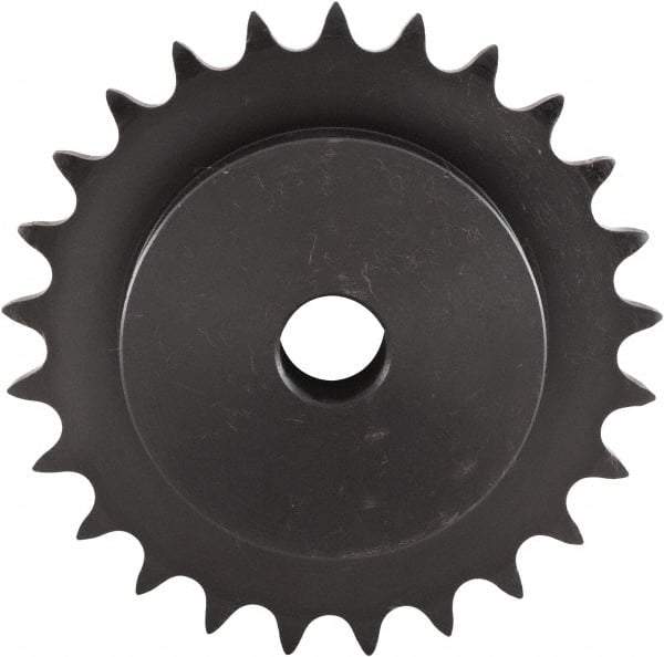 U.S. Tsubaki - 23 Teeth, 3/4" Chain Pitch, Chain Size 60, Plain Bore Sprocket - 3/4" Bore Diam, 5.508" Pitch Diam, 5.91" Outside Diam - Industrial Tool & Supply