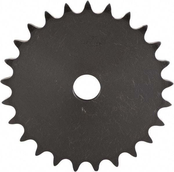 U.S. Tsubaki - 25 Teeth, 5/8" Chain Pitch, Chain Size 50, "A" Plate Roller Chain Sprocket - 23/32" Bore Diam, 4.987" Pitch Diam, 5.32" Outside Diam - Industrial Tool & Supply