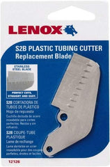 Lenox - Cutter Replacement Blade - Use with Lenox: 12122S2, Cuts PVC, CPVC, Pex, Polyethylene and Rubber Hose - Industrial Tool & Supply
