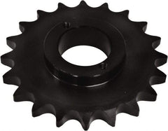 U.S. Tsubaki - 18 Teeth, 5/8" Chain Pitch, Chain Size 50, Split Taper Sprocket - 3.599" Pitch Diam, 3.92" Outside Diam - Industrial Tool & Supply