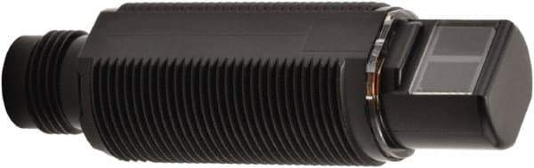 Omron - M12 Connector, 15m Nominal Distance, Insulation, Shock and Vibration Resistant, Through Beam Photoelectric Sensor - 10 to 30 VDC, 50/60 Hz, Plastic, 57.9mm Long x 14.1mm Wide - Industrial Tool & Supply