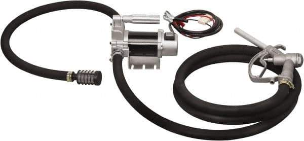 PRO-LUBE - 12 GPM, 3/4" Hose Diam, Kerosene & Diesel Pump - Aluminum Die Cast Pump, 3/4" Inlet, 3/4" Outlet, 12 VDC, 13' Hose Length, 1/4 hp - Industrial Tool & Supply