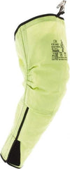 Ansell - Size Universal, Yellow Glass Cut & Puncture Resistant Sleeve - 19" Long Sleeve, Cut Resistance Level 3, Hook & Loop - Industrial Tool & Supply