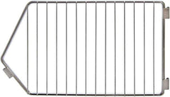 Quantum Storage - 9" Wide, Open Shelving Accessory/Component - Chrome, Chrome Finish, 14" Long, Use with 14" Width Modular Stacking Baskets - Industrial Tool & Supply
