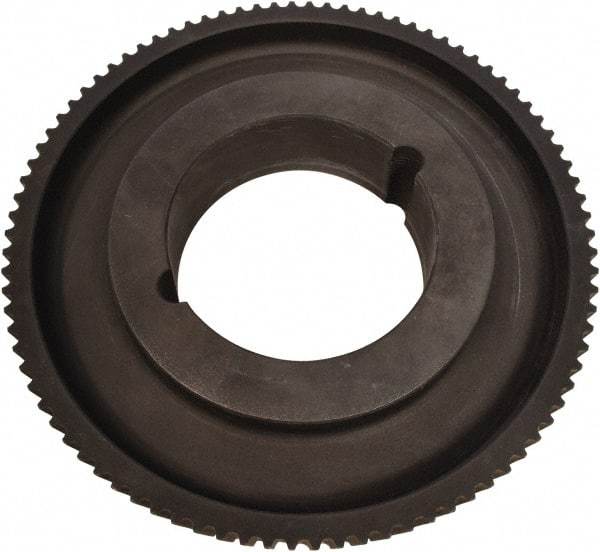Continental ContiTech - 40 Tooth, 90" Inside x 1.26" Outside Diam, Synchronous Belt Drive Sprocket Timing Belt Pulley - 0.472" Belt Width, 8" Pitch Diam, Cast Iron, 1610TL Bushing - Industrial Tool & Supply